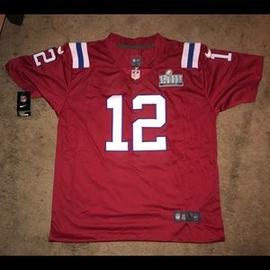 Tom Brady Pats Jersey w/ Super Bowl 53 Patch XL
